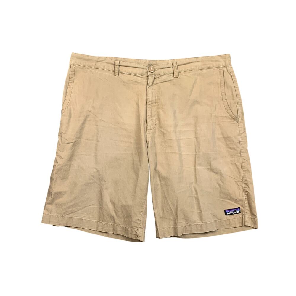 Patagonia Shorts Mens 38 Stone Lightwear All-Wear Hemp Cotton Blend Chino *READ